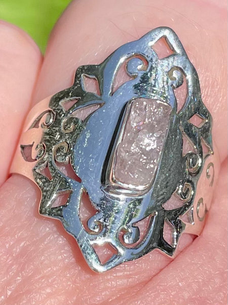 Rough Pink Tourmaline Celtic Ring Size 8 - Morganna’s Treasures 