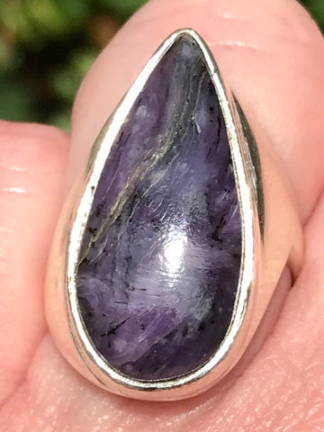 Charoite Cocktail Ring Size 7.5 - Morganna’s Treasures 