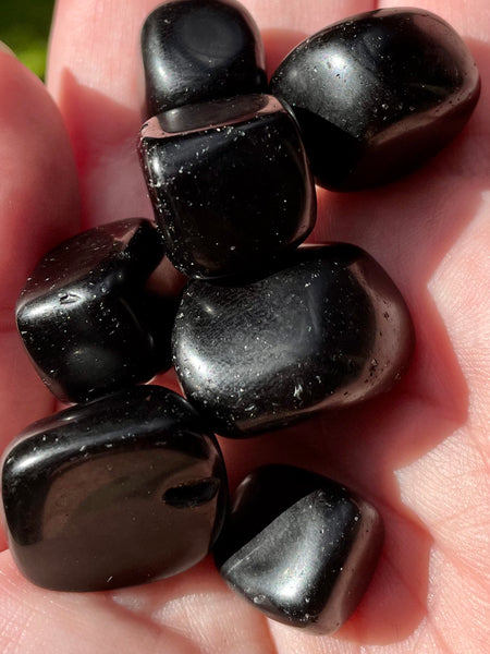 Black Obsidian Tumbled Stones - Morganna’s Treasures 