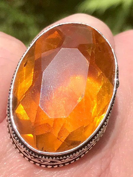Large Citrine Cocktail Ring Size 7 - Morganna’s Treasures 
