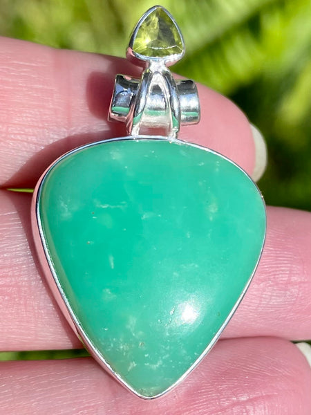 Chrysoprase and Peridot Pendant - Morganna’s Treasures 