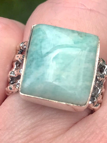 Russian Amazonite Cocktail Ring Size 7.5 - Morganna’s Treasures 