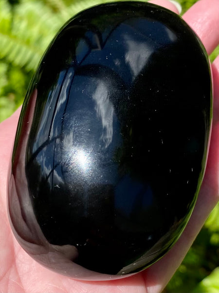 Black Obsidian Palm Stone - Morganna’s Treasures 