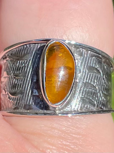 Baltic Amber Ring Size 8.5 - Morganna’s Treasures 