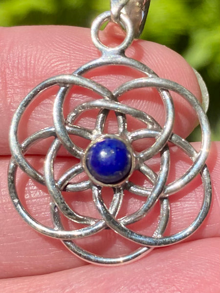 Lapis Lazuli Mandala Pendant - Morganna’s Treasures 