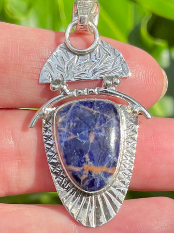 Orange Sodalite Pendant - Morganna’s Treasures 