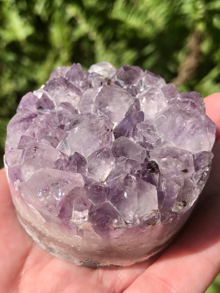Purple Amethyst Cluster Slice Cylinder - Morganna’s Treasures 