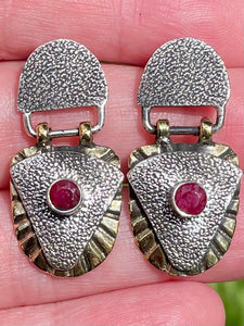 Ruby Studded Earrings - Morganna’s Treasures 