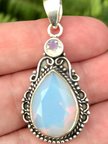 Fire Opalite Pendant - Morganna’s Treasures 