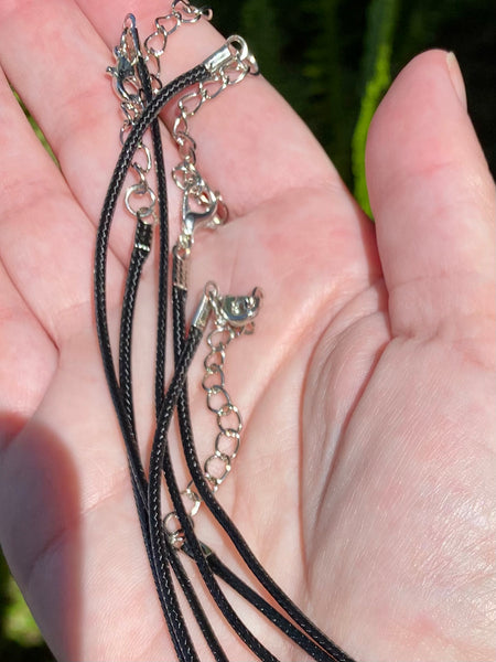 Black Cord Necklace Extendable - Morganna’s Treasures 