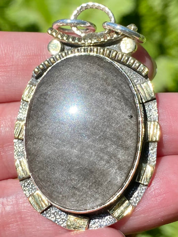 Silver Sheen Obsidian Pendant - Morganna’s Treasures 