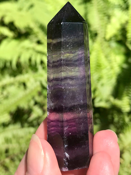 Purple Fluorite Crystal Healing Wand from Brazil - Morganna’s Treasures 