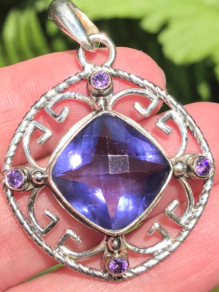 Iolite and Amethyst Pendant - Morganna’s Treasures 