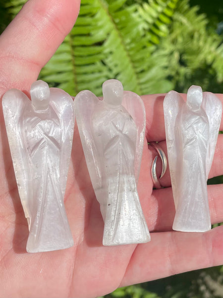 Selenite Pocket Angel - Morganna’s Treasures 