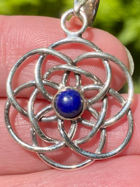 Lapis Lazuli Mandala Pendant - Morganna’s Treasures 