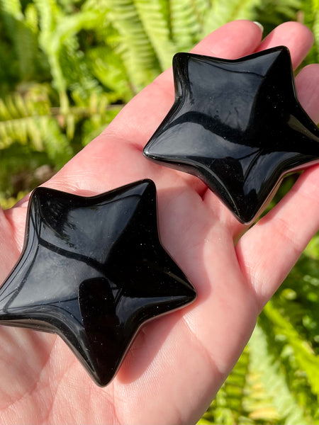 Black Obsidian Stars - Morganna’s Treasures 