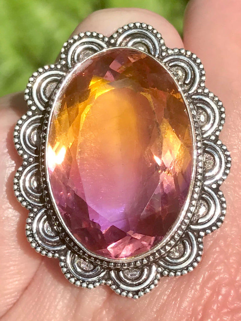 Large Ametrine Cocktail Ring Size 7