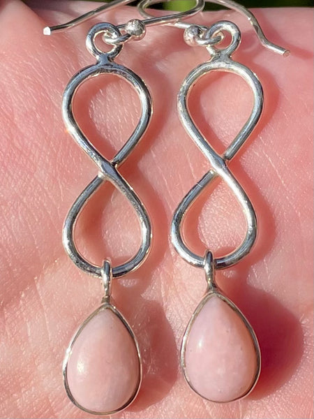 Pink Opal Infinity Earrings - Morganna’s Treasures 