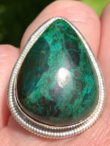 Chrysocolla Cocktail Ring Size 8 - Morganna’s Treasures 