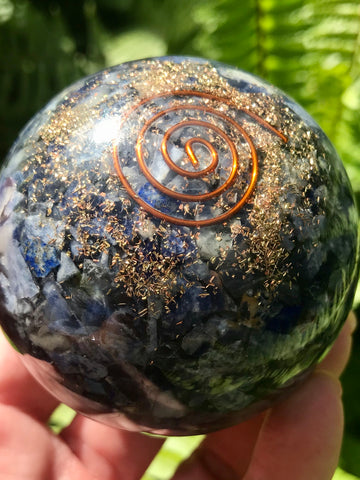 Sodalite Orgonite Crystal Ball - Morganna’s Treasures 