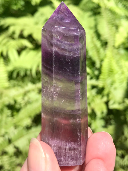 Purple Fluorite Crystal Healing Wand from Brazil - Morganna’s Treasures 