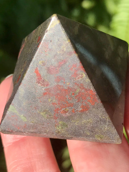 Dragon Bloodstone Crystal Pyramid - Morganna’s Treasures 