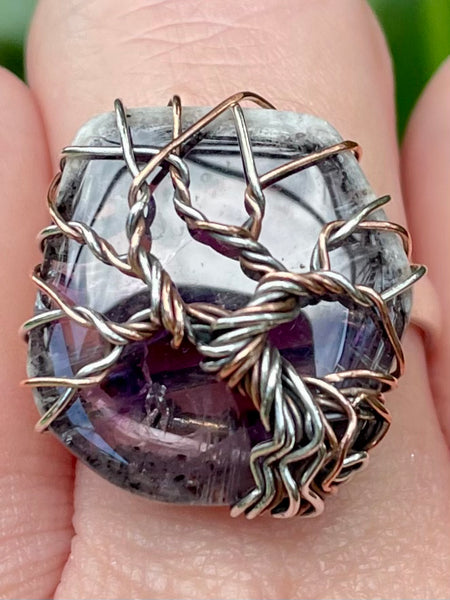 Wire-Wrapped Tree of Life Auralite 23 Ring Size 9.5 - Morganna’s Treasures 
