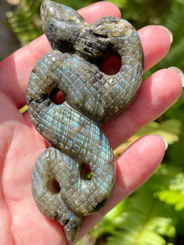 Labradorite Carved Snake - Morganna’s Treasures 