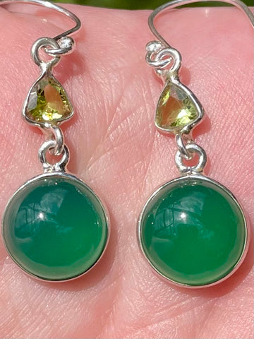 Green Onyx and Peridot Earrings - Morganna’s Treasures 