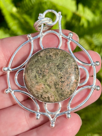 Large Unakite Pendant - Morganna’s Treasures 