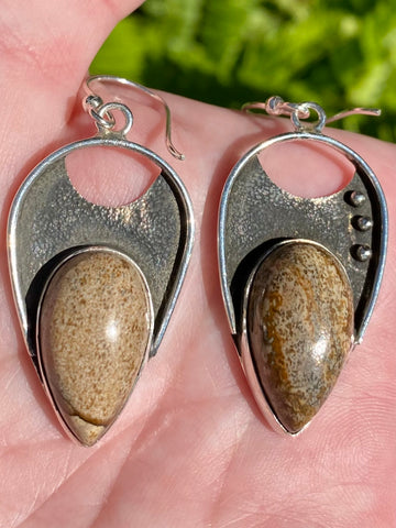 Picture Jasper Earrings - Morganna’s Treasures 