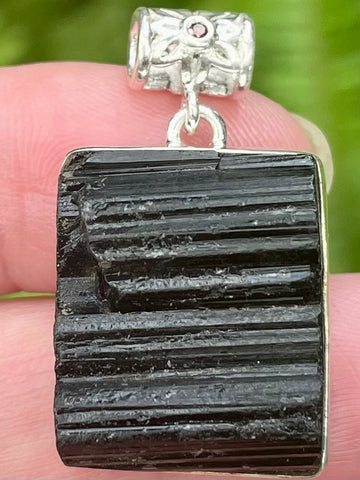 Rough Black Tourmaline Pendant - Morganna’s Treasures 