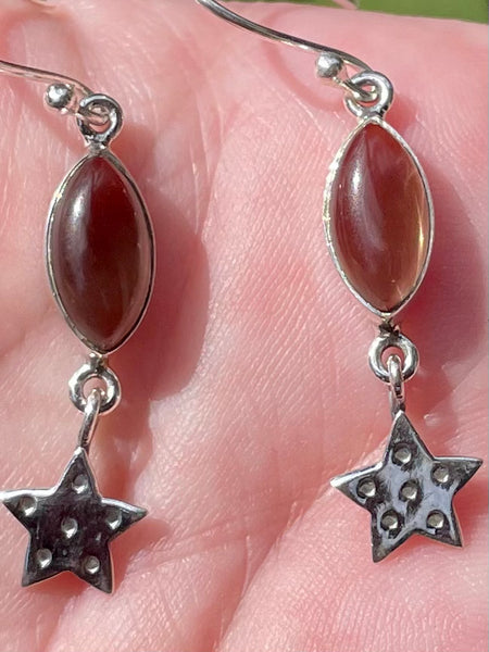 Smoky Quartz Star Earrings - Morganna’s Treasures 