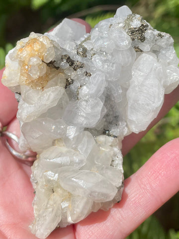 Fluorescent Calcite With Chalcopyrite Cluster - Morganna’s Treasures 