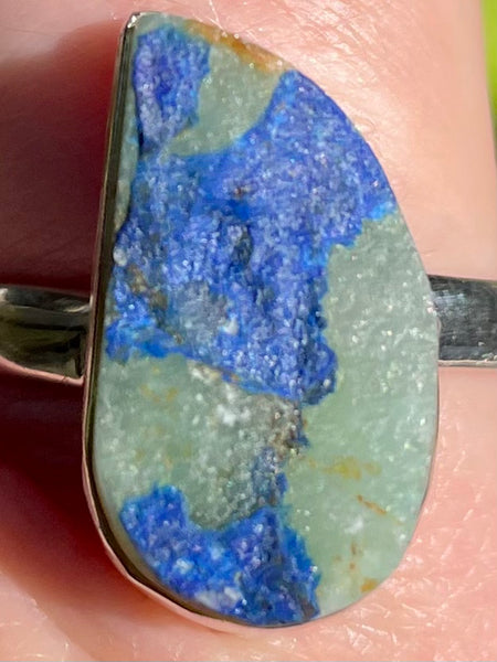 Rare Dioptase Azurite Ring Size 10 - Morganna’s Treasures 
