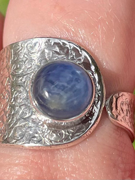 Blue Kyanite Ring Size 8.5 Adjustable - Morganna’s Treasures 