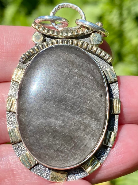 Silver Sheen Obsidian Pendant - Morganna’s Treasures 