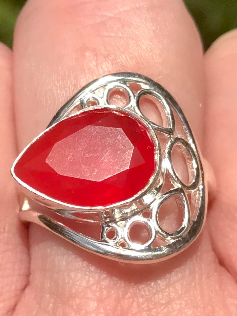 Red Onyx Ring Size 9 - Morganna’s Treasures 