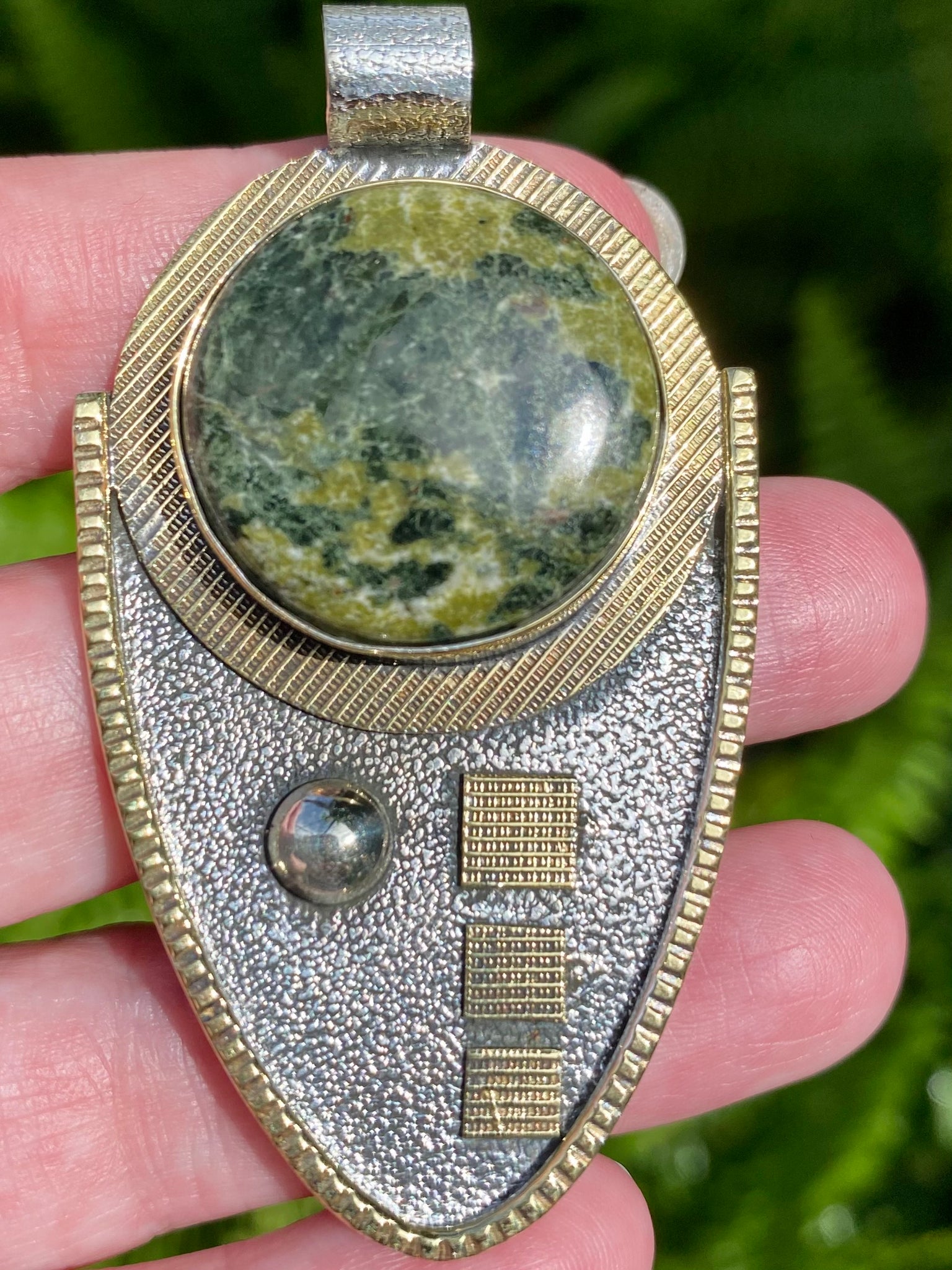 Green Jasper Pendant - Morganna’s Treasures 