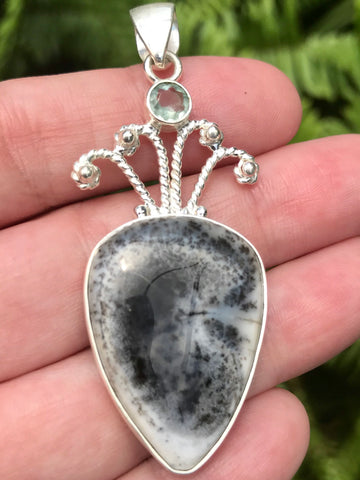 Merlinite and Apatite Pendant - Morganna’s Treasures 