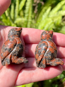 Poppy Jasper Carved Birds - Morganna’s Treasures 