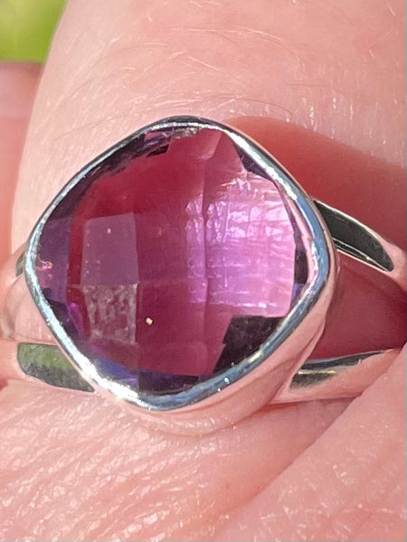Faceted Amethyst Ring Size 7 - Morganna’s Treasures 