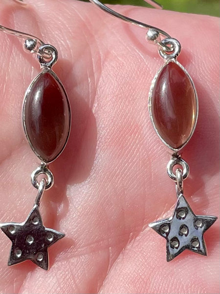 Smoky Quartz Star Earrings - Morganna’s Treasures 