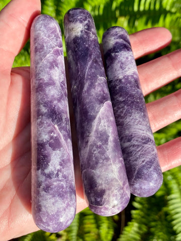 Lepidolite Massage Wand - Morganna’s Treasures 