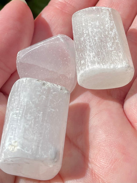 Selenite Tumbled Stones - Morganna’s Treasures 