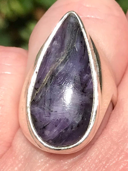 Charoite Cocktail Ring Size 7.5 - Morganna’s Treasures 