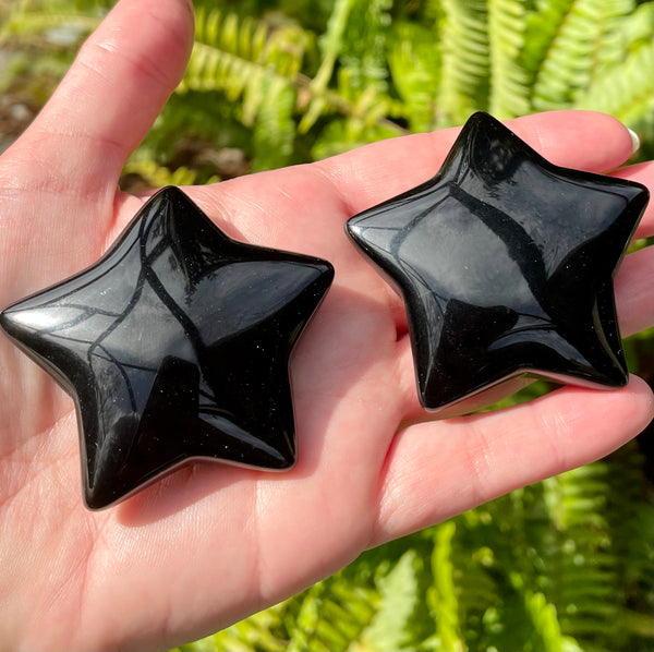 Black Obsidian Stars - Morganna’s Treasures 