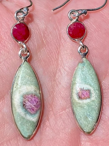 Ruby in Fuchsite and Ruby Earrings - Morganna’s Treasures 