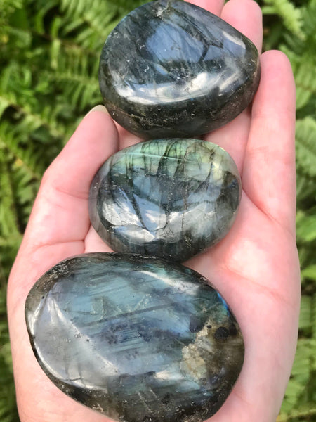 Medium Labradorite Palm Stone - Morganna’s Treasures 