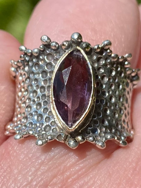 Purple Amethyst Cocktail Ring Size 7 - Morganna’s Treasures 